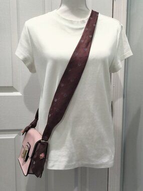 Crossbody Bag Strap, Upcycled Necktie & Joan Rivers Signed Starburst Earrings